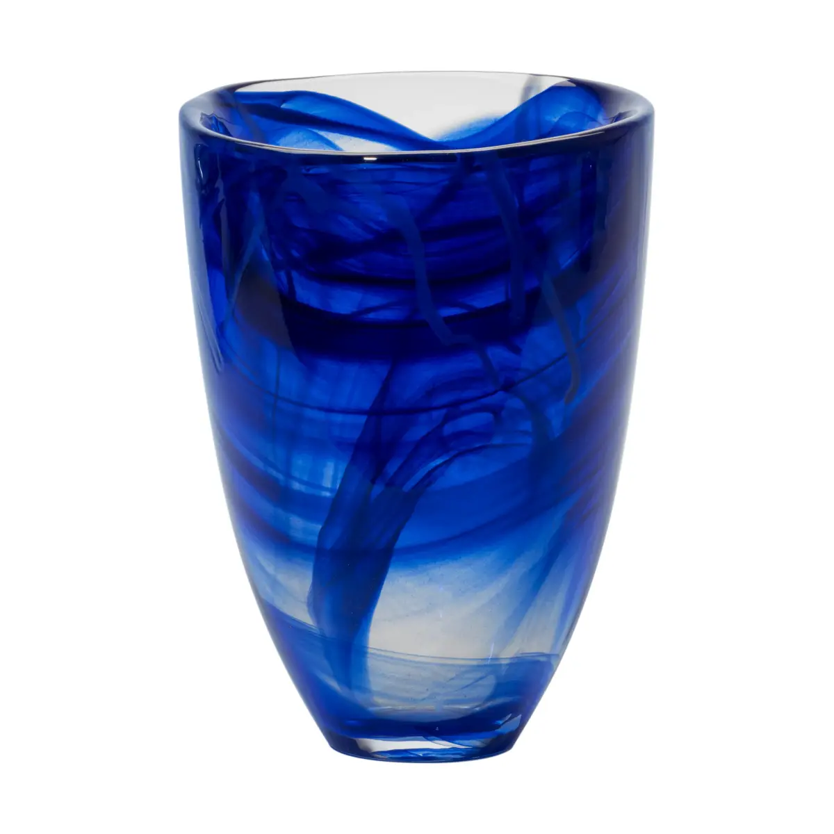 Contrast vase 200 mm, Blå-blå