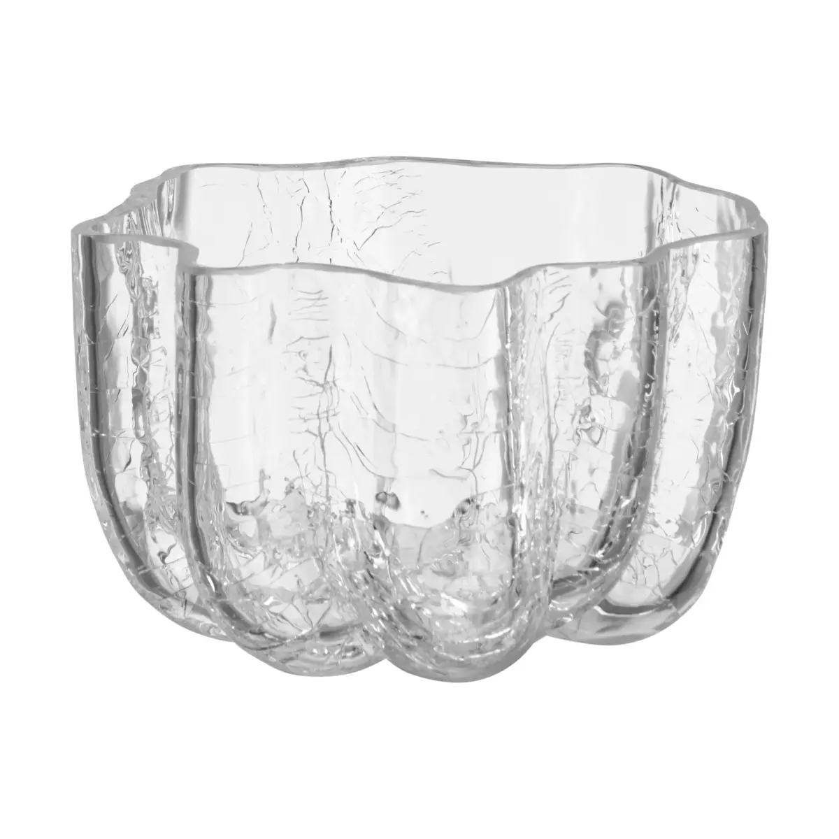 Crackle lyslykt 5,8 cm, Klar