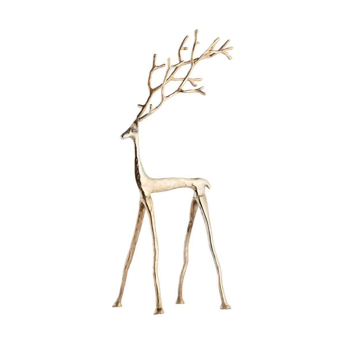 Marely dekorasjon hjort 64 cm, Lysgull