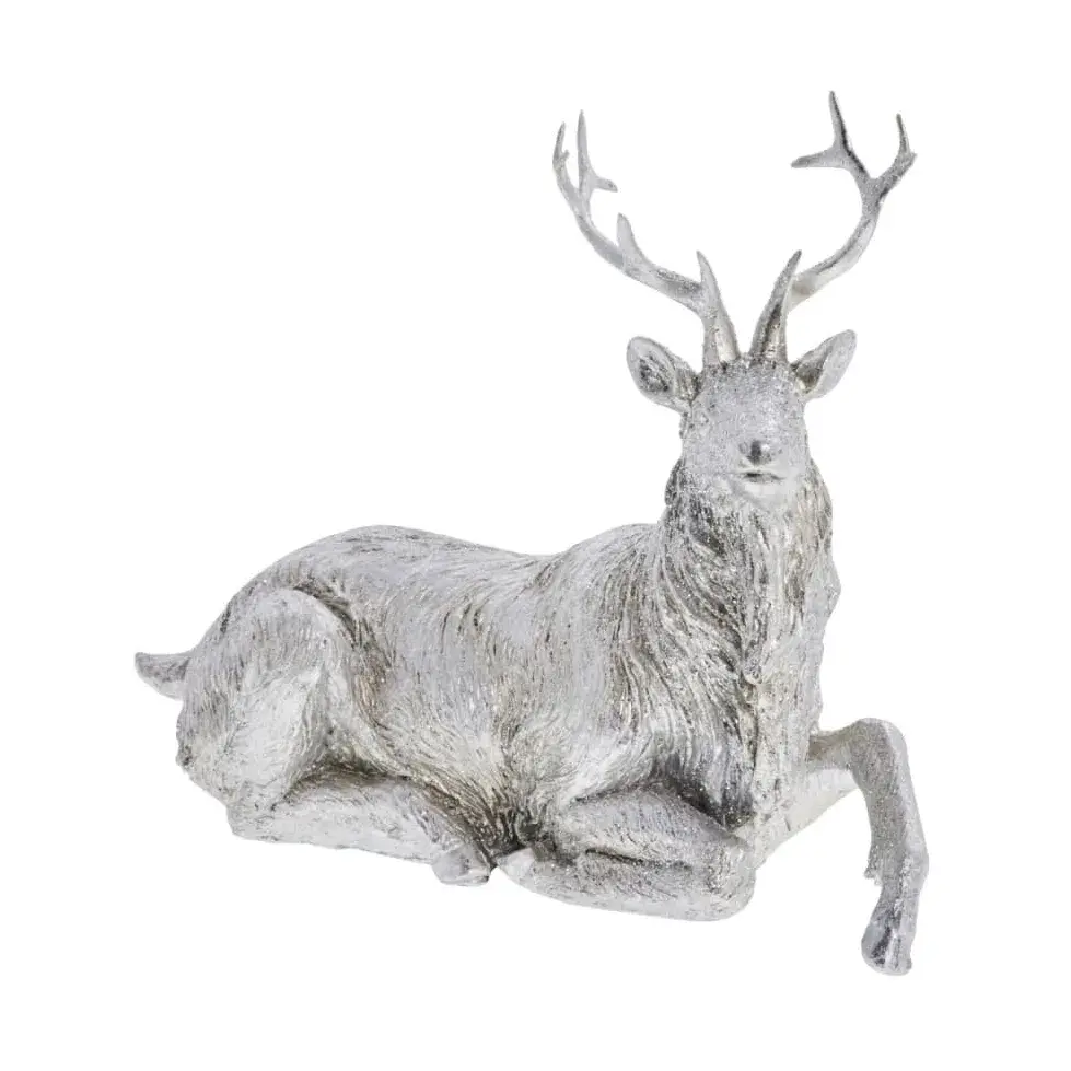 Sessia hjort 17 cm, Sølv