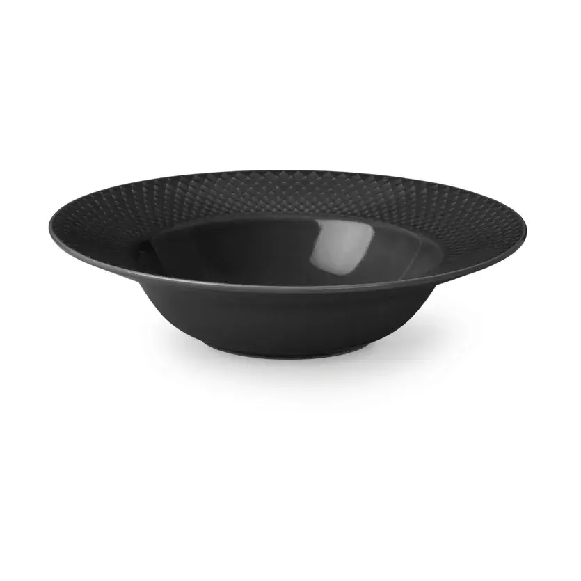 Rhombe Earth dyp tallerken Ø24.5 cm, Slate