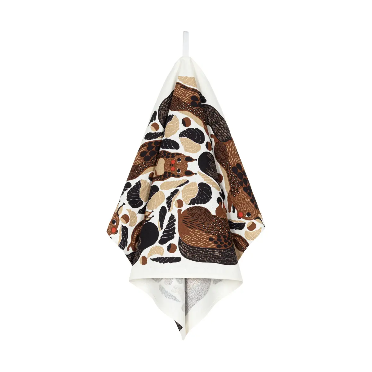Kurre kjøkkenhåndkle 43x70 cm, White-brown-black-red