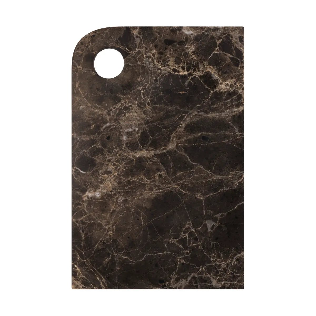 Marble serveringsbrett medium 20x30 cm, Brown