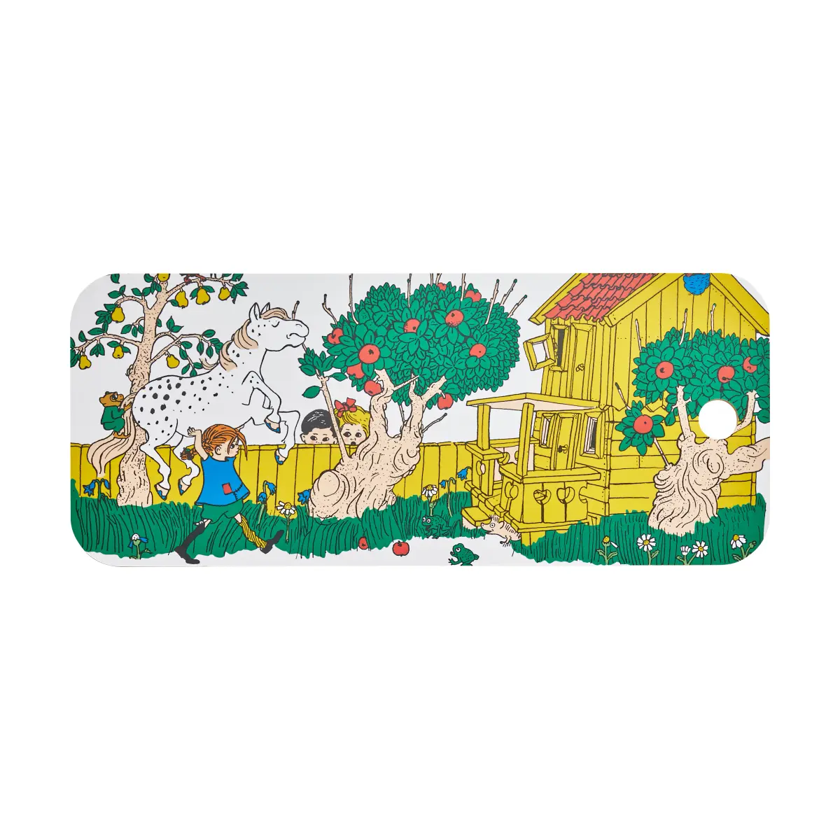 Pippi Chop & Serve skjærebrett 18x44 cm, The Way Home