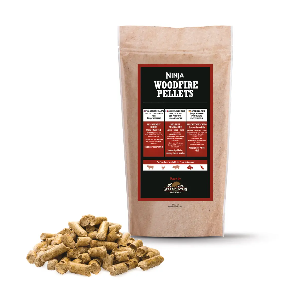 Ninja Woodfire pellets All-Purpose Blend, 900 g