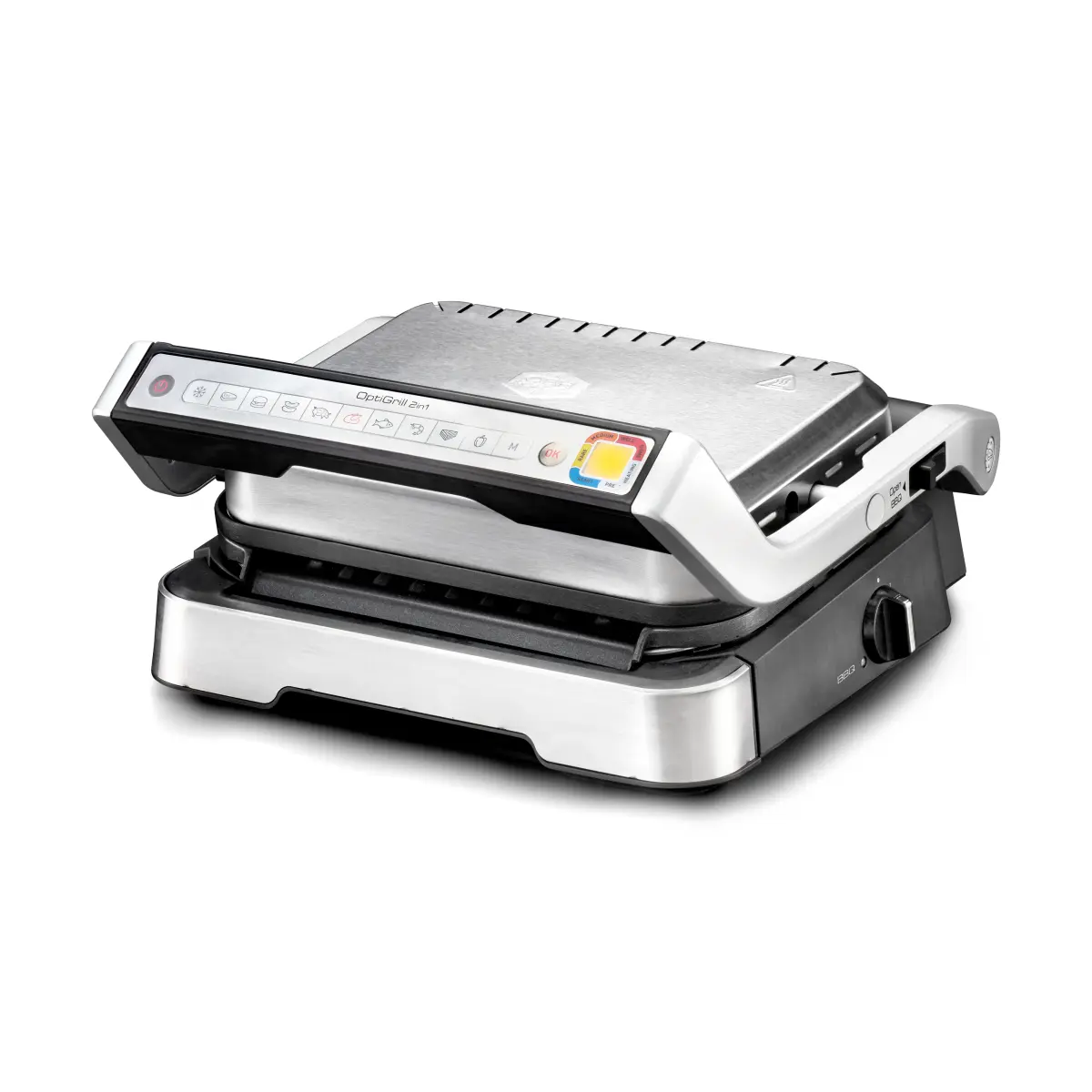 Optigrill GO772DS0 2-in-1 bordgrill, Rustfritt stål