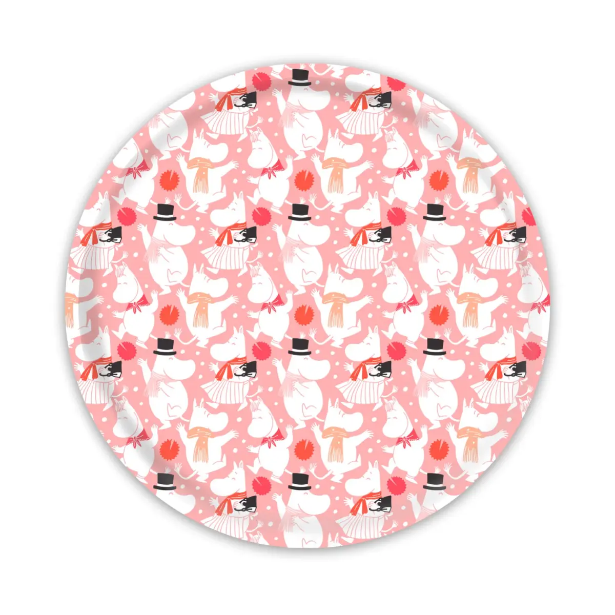 Moomin Celebration brikke Ø31 cm, Hvit-rosa