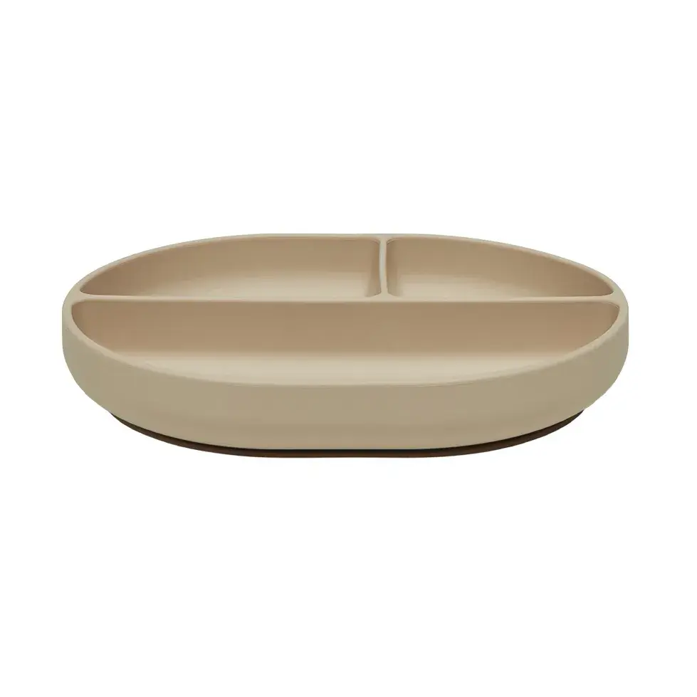 Enkei Suction barnetallerken, Beige
