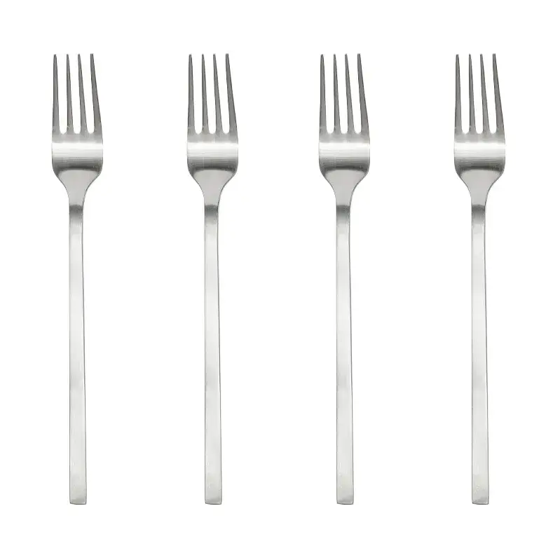 Yuka gaffel 4-pk, Brushed Steel