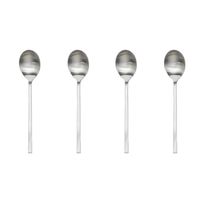 Yuka teskje 4-pk, Brushed Steel