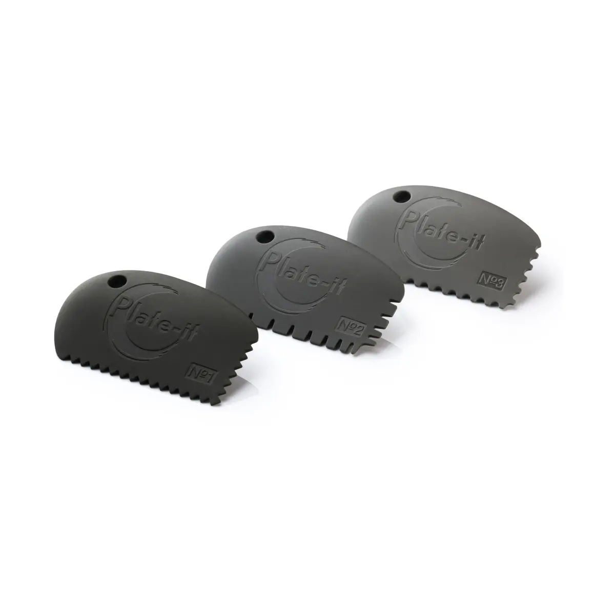 Plate-it skrape 3-pk, Grå
