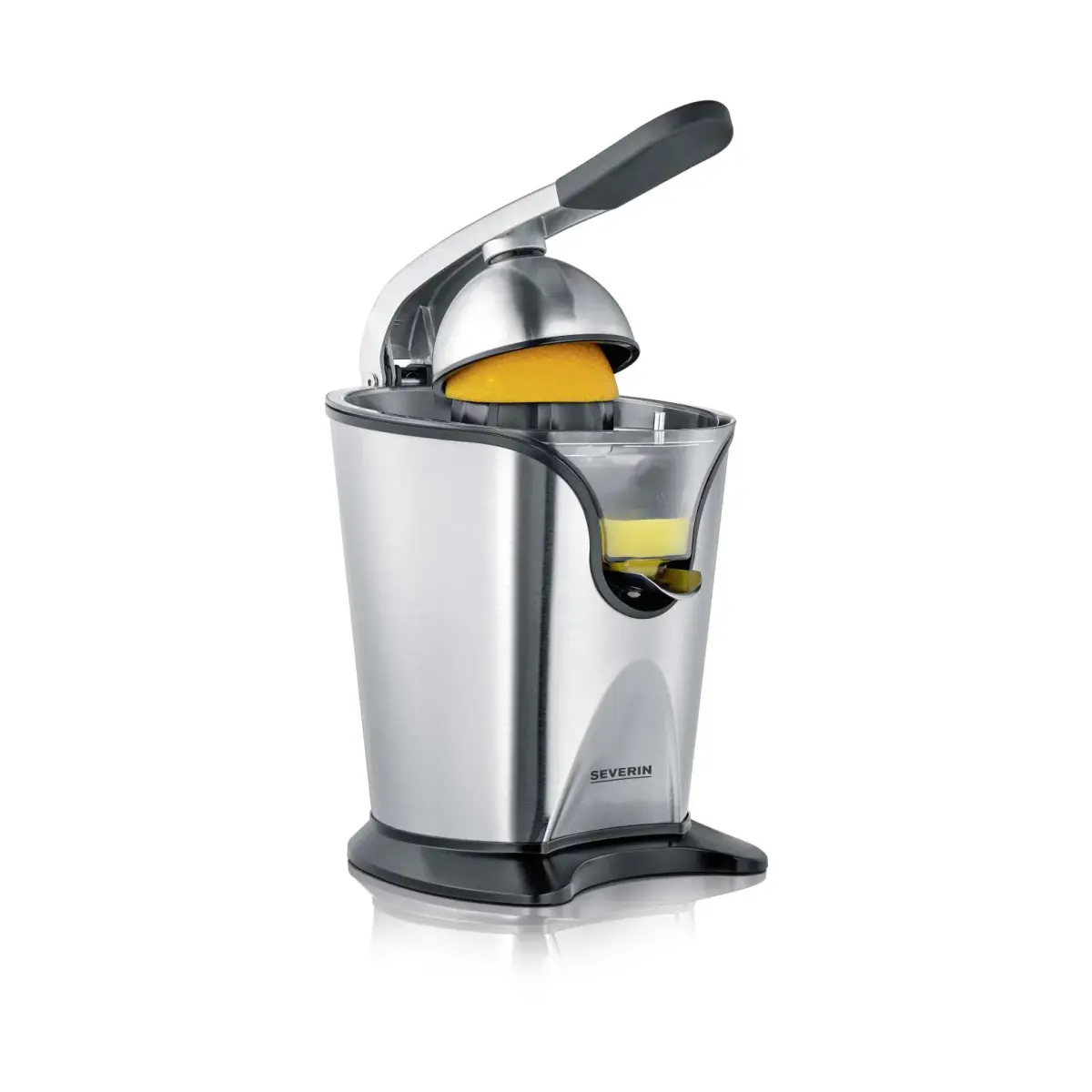 Severin CP 3544 sitruspresse med pressarm, Rustfritt stål