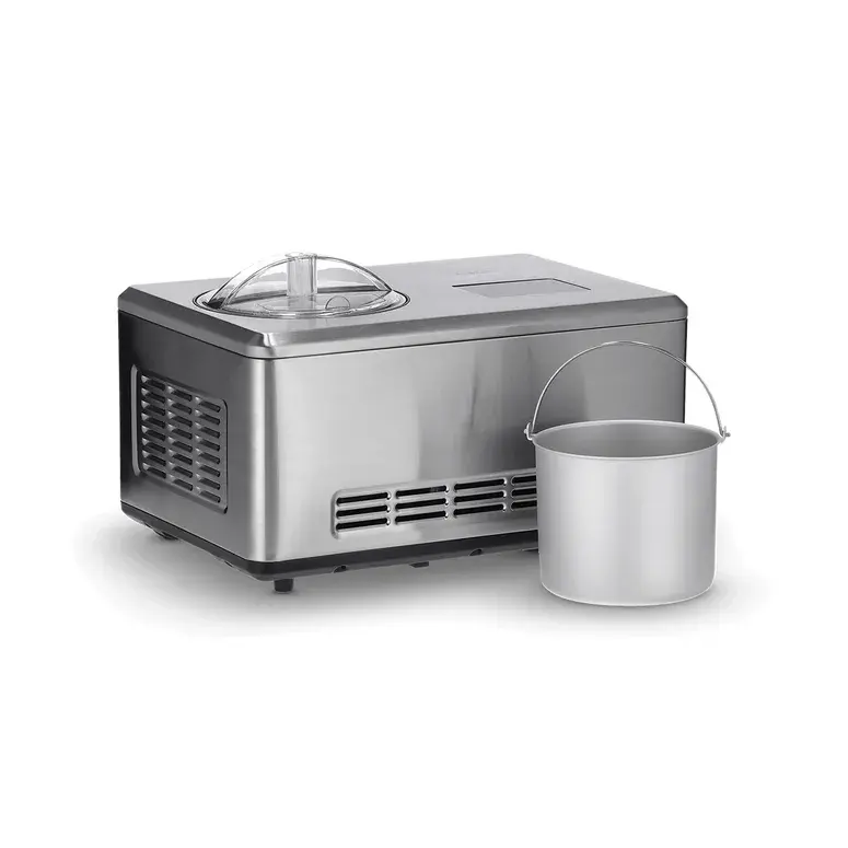 Severin EZ 7406 iskremmaskin med kompressor 2x2 L, Rustfritt stål
