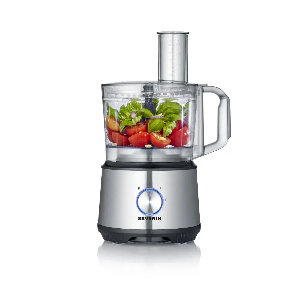 Severin KM 3892 foodprosessor med blender, Rustfritt stål