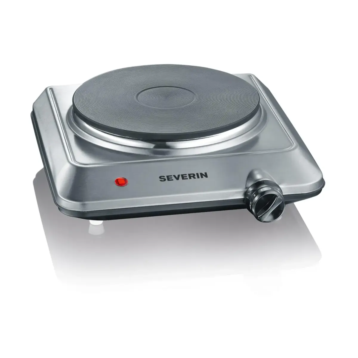 Severin KP 1092 enkel kokeplate, Rustfritt stål