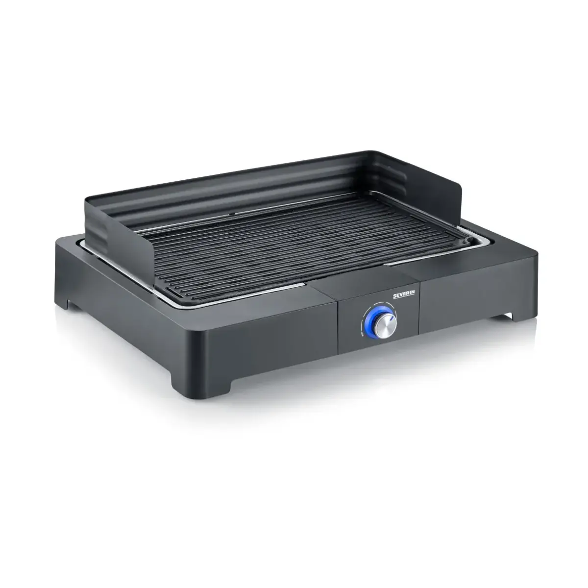 Severin PG 8567 elektrisk grill med grillplate, Svart