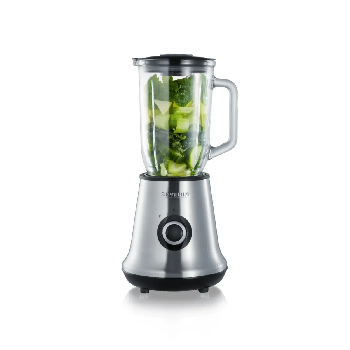 Severin SM 3734 blender glasskanne 1 L, Børstet stål