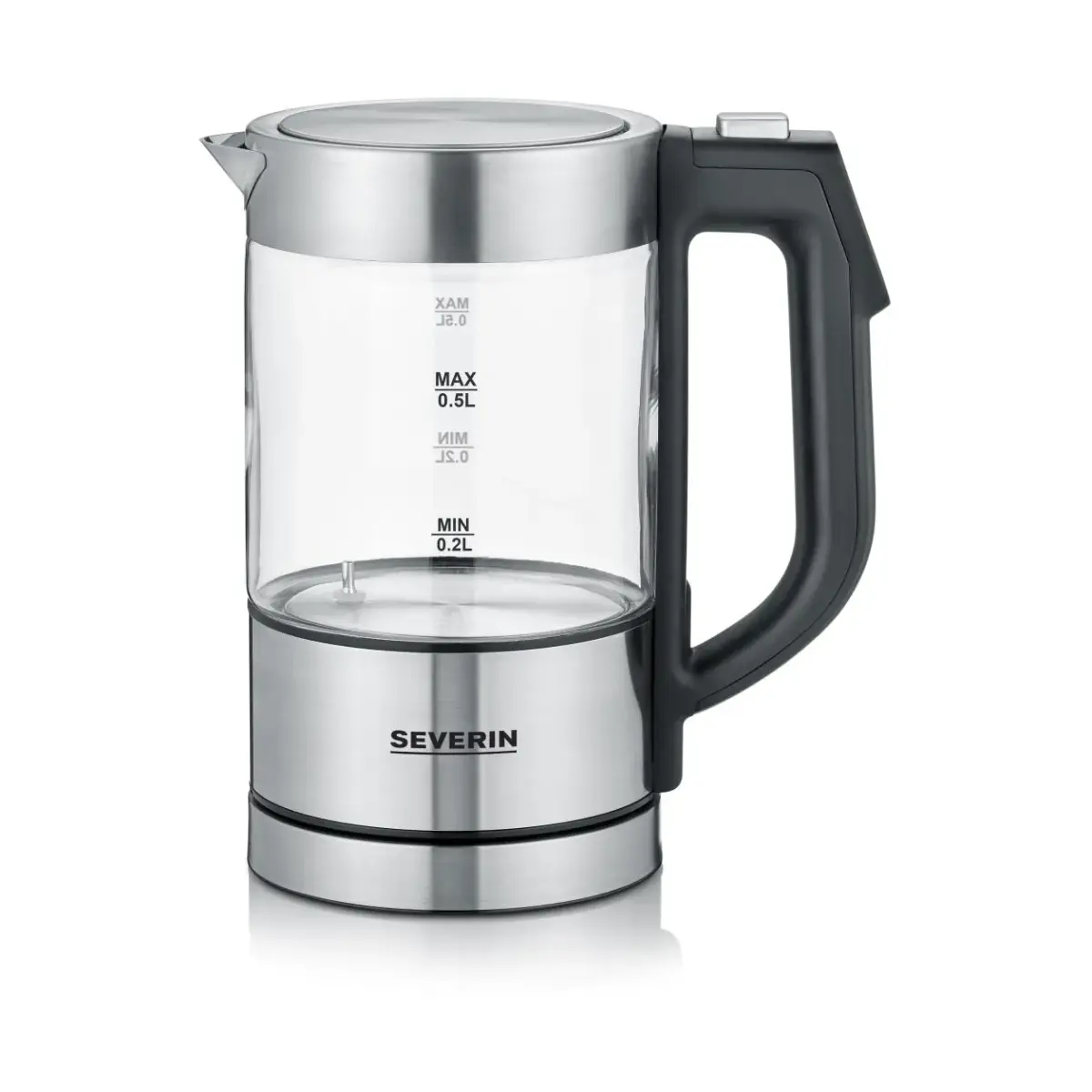 Severin WK 3458 vannkoker med temperaturinnstilling 0,5 L, Rustfritt stål