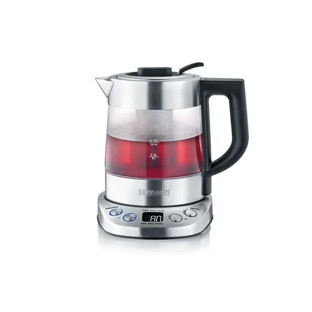 Severin WK 3473 Deluxe Mini Tekoker 1 L, Rustfritt stål