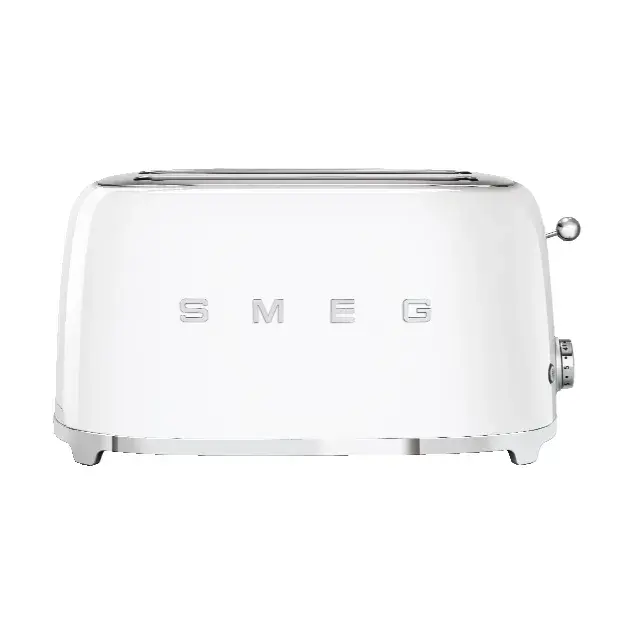 Smeg 50's Style brødrister 4x2 skiver Small, Hvit