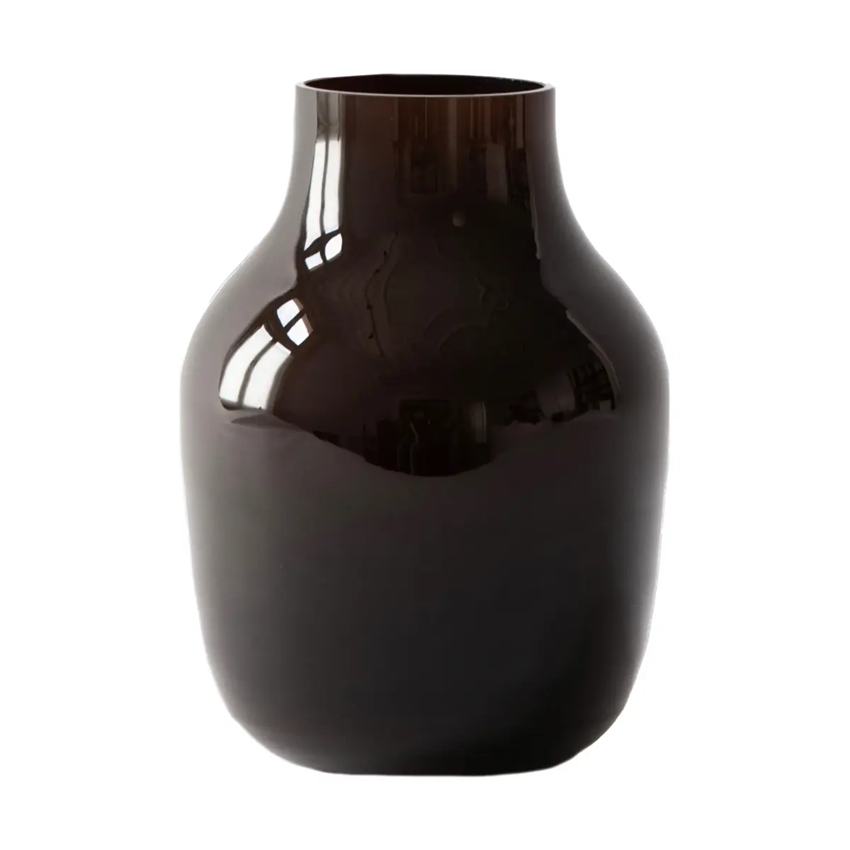Paloma vase, medium 21 cm, Dark brown