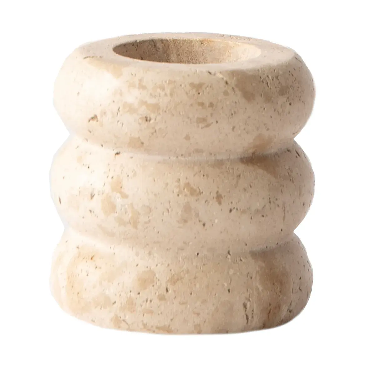 Travertine lysestake, Medium 8 cm