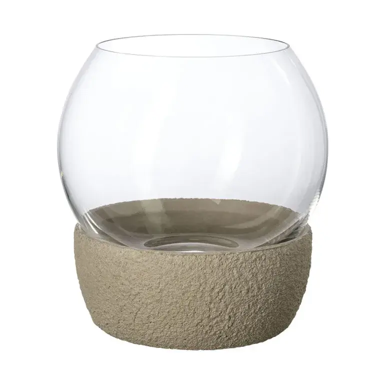 Perlemor Home Hurricane lyslykt Ø16 cm, Beige