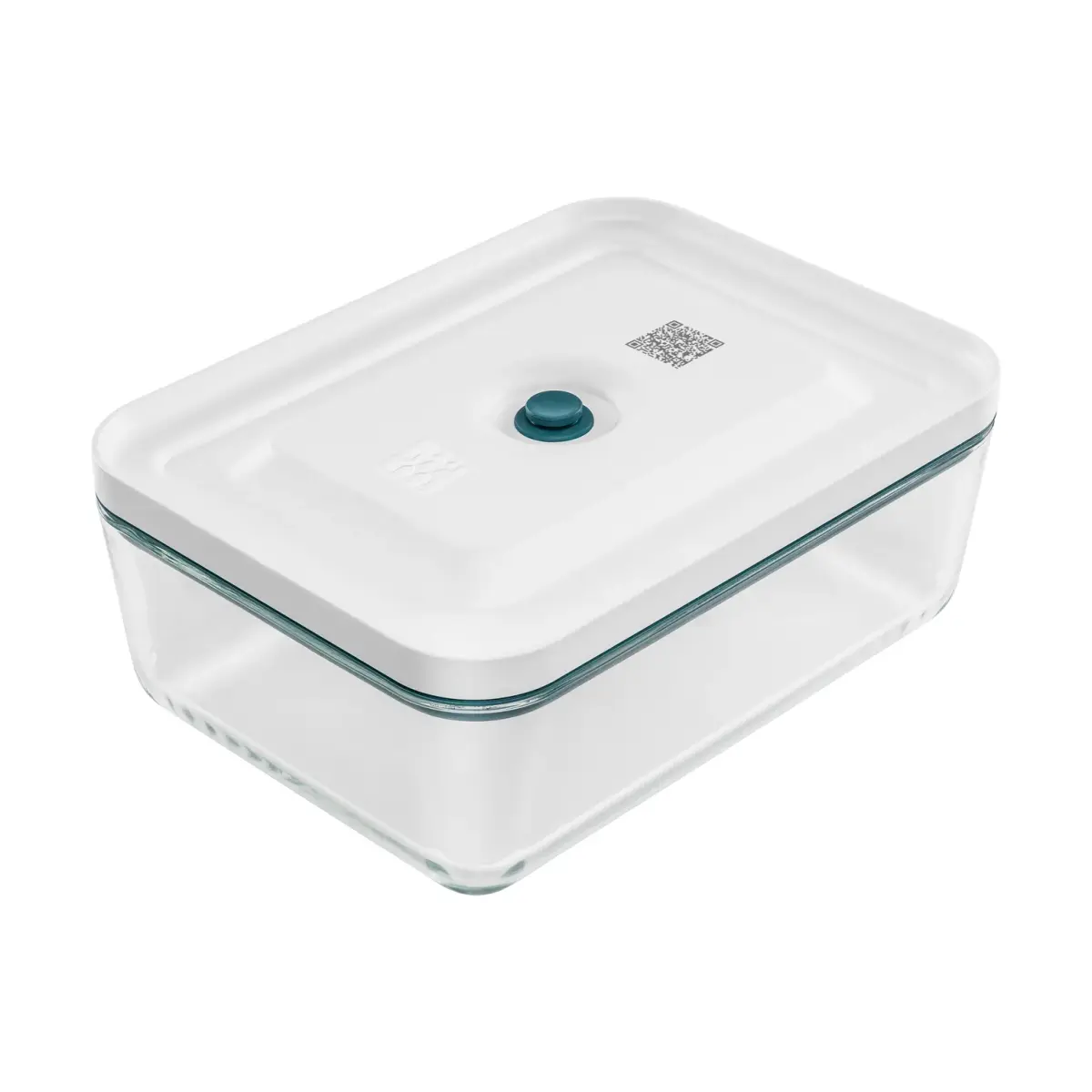La-Mer flat vakuum matboks i glass 2 L, 24,5x18,5x9 cm