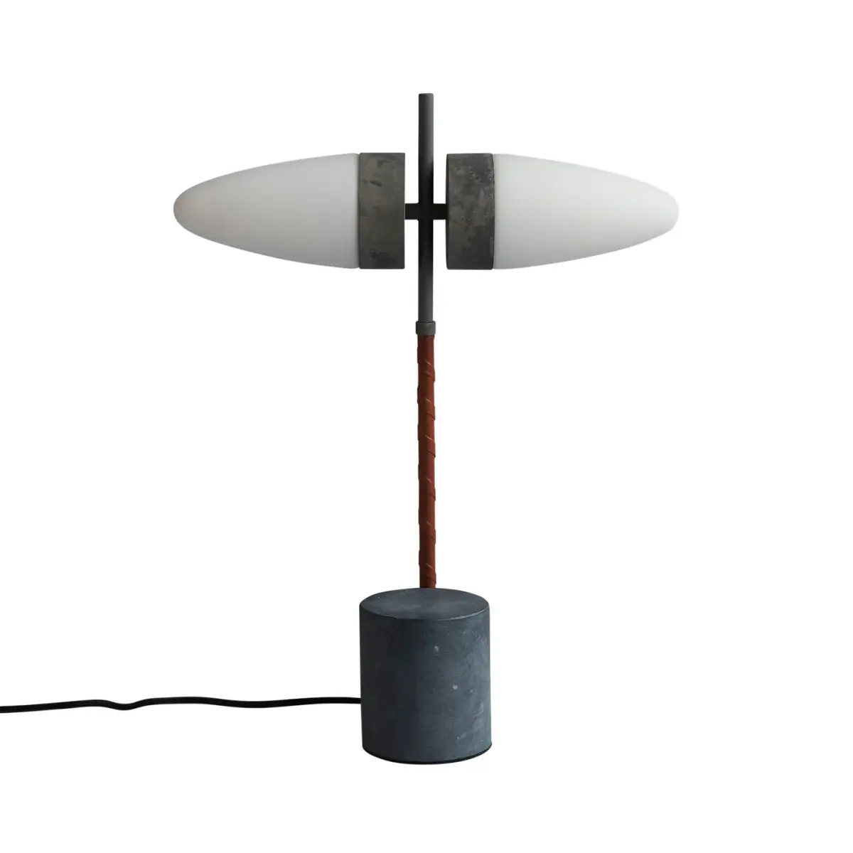 Bull bordlampe 50 cm, Oksidert