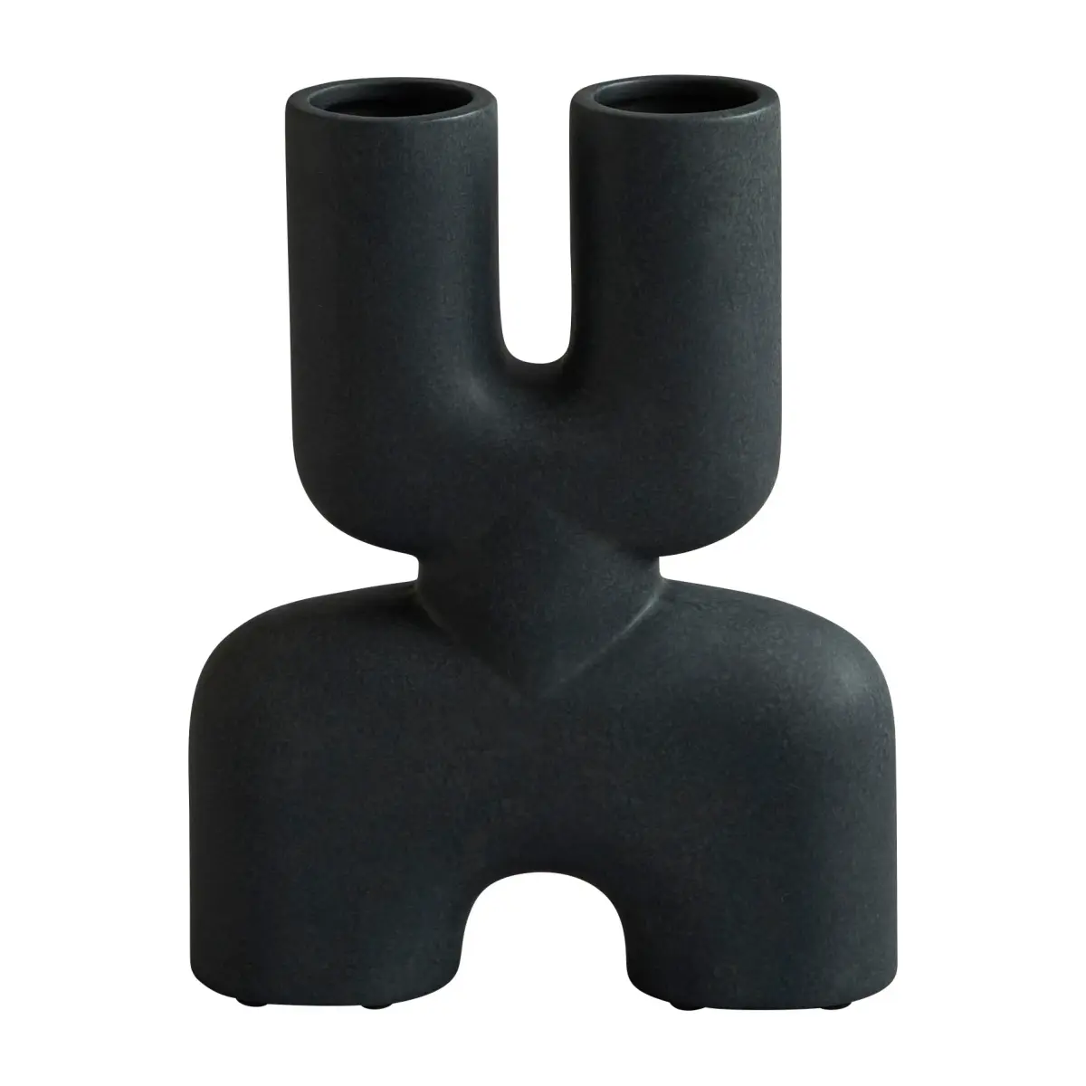 Cobra Double Mini vase 22 x 28 cm, Svart