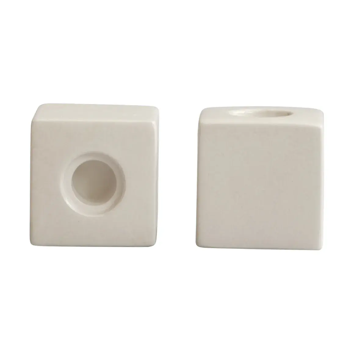 Cube lysestake 2-pakning, High Glaze Birch