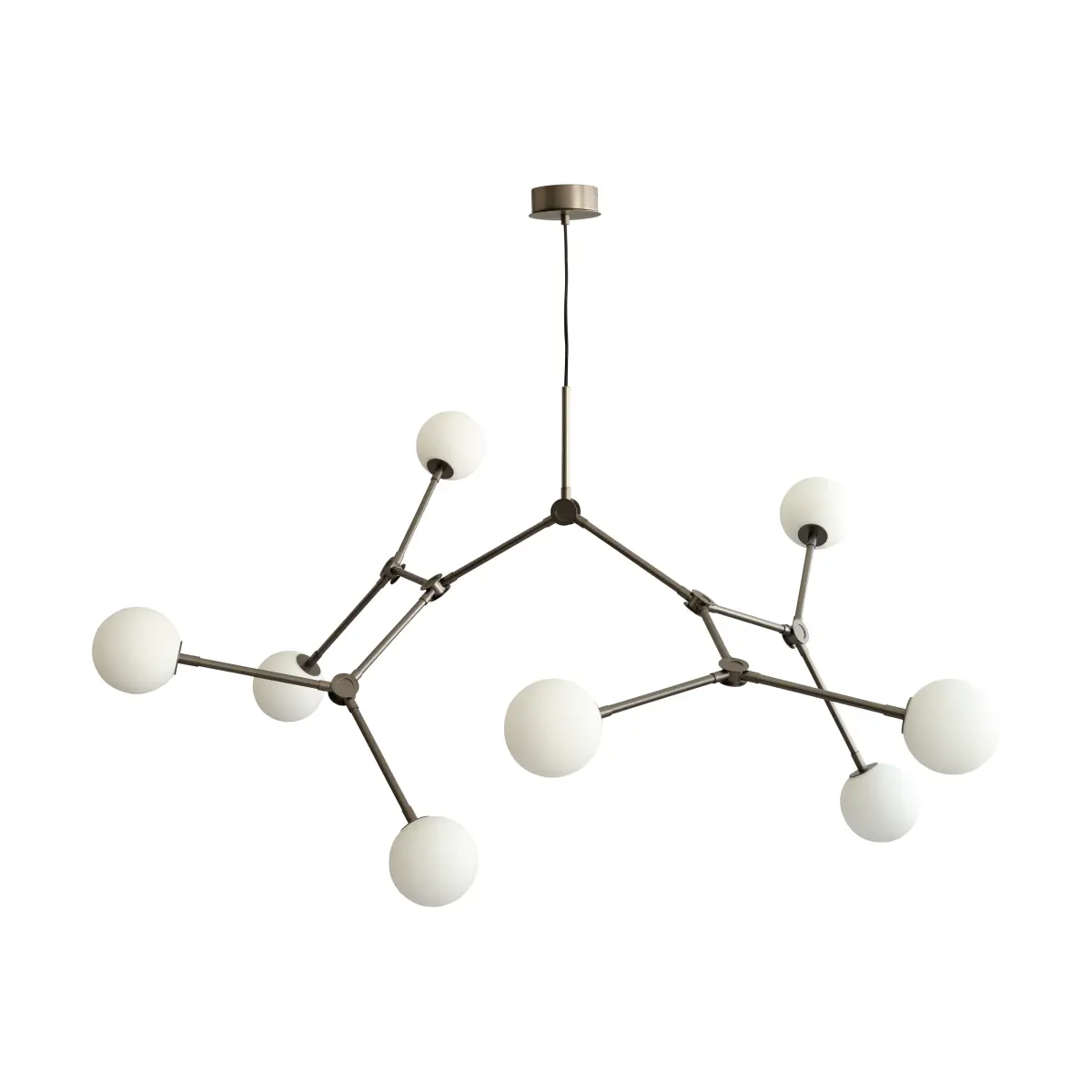 Drop Chandelier Bulp takkrone grande, Grey