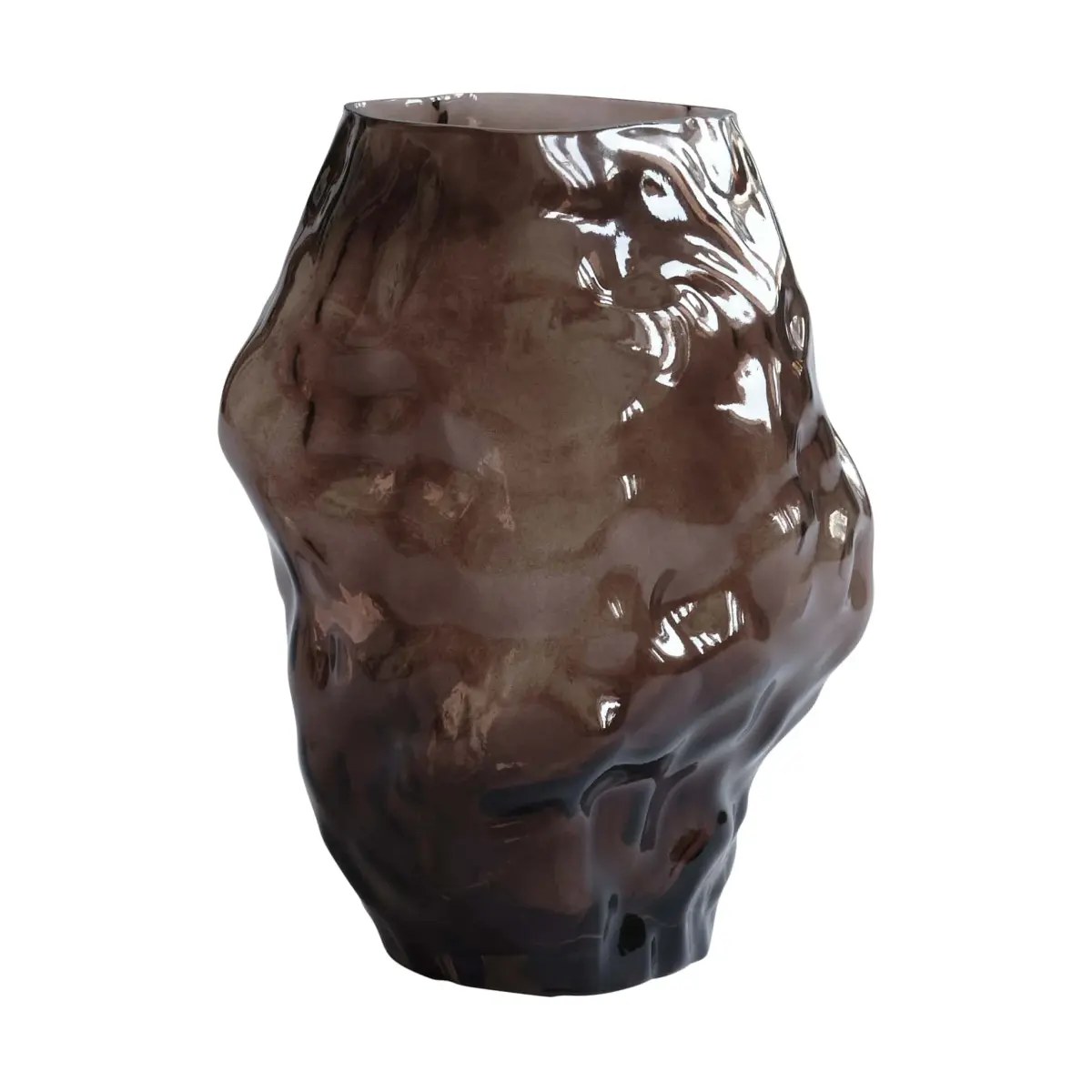 Katachi vase medium, Smoked forest