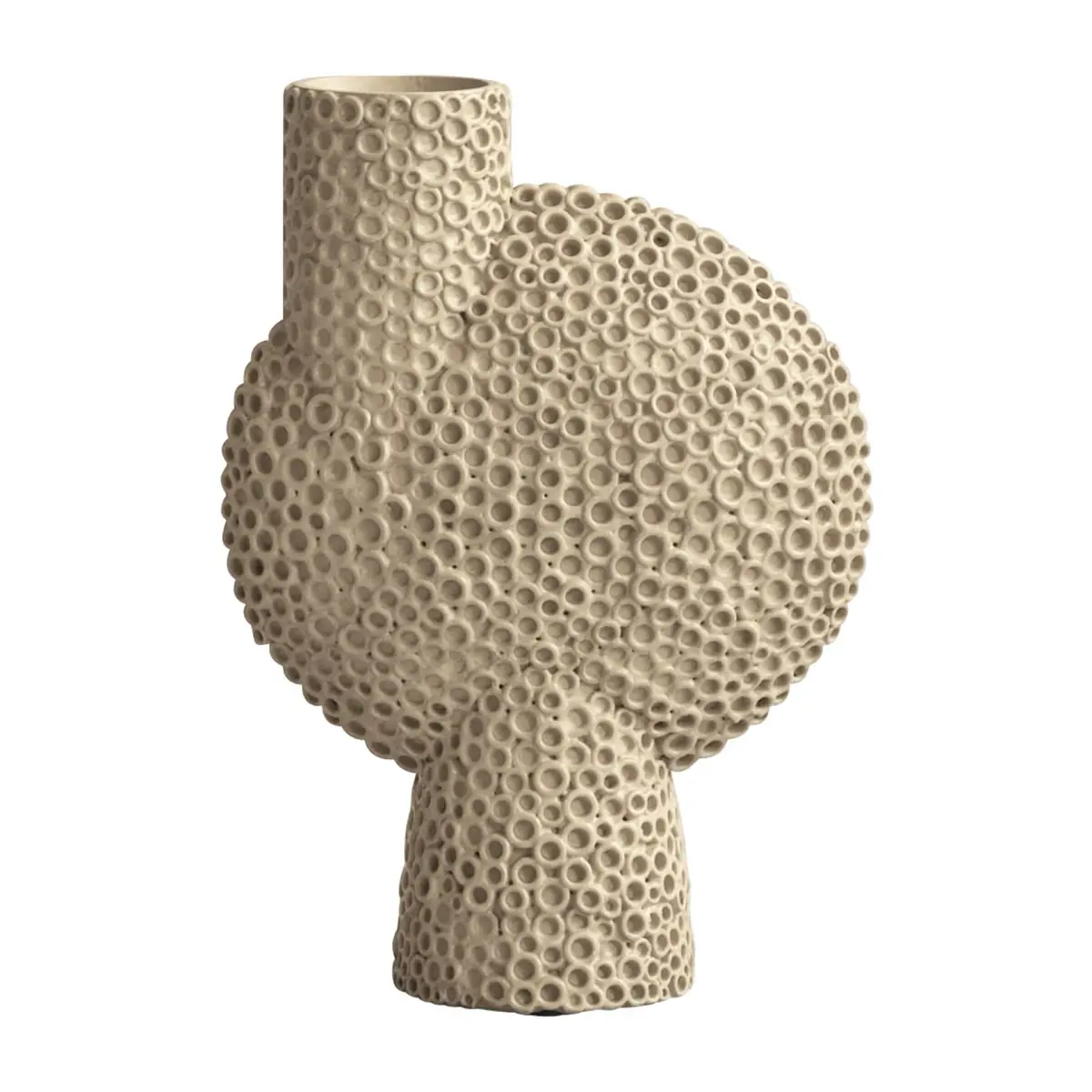 Sphere vase Bubl Shisen medio 25,5 cm, Sand