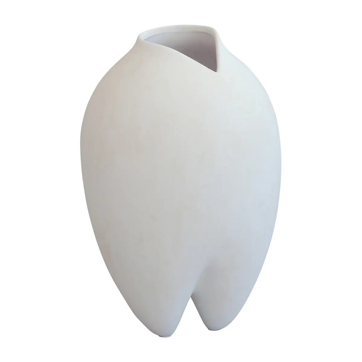 Sumo vase slim, Bone White