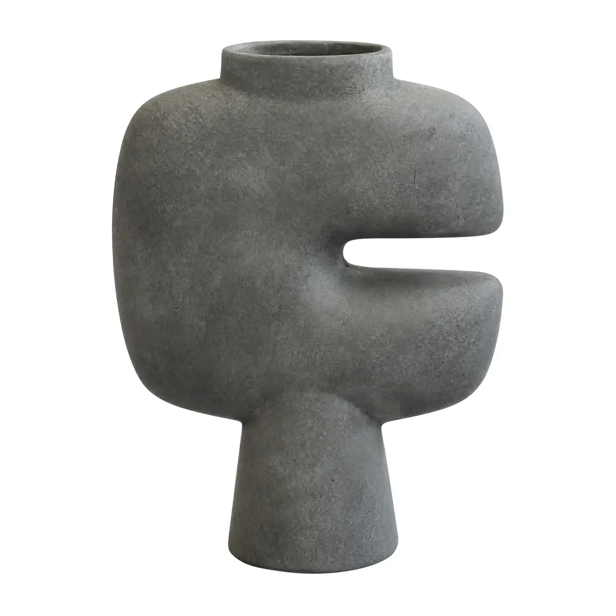 Tribal vase medio, Mørkegrå