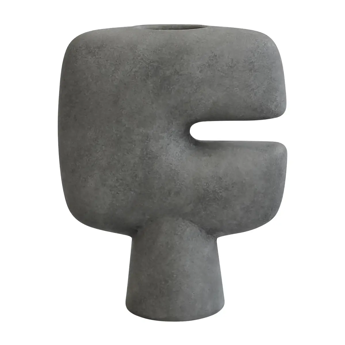 Tribal vase mini, Mørkegrå