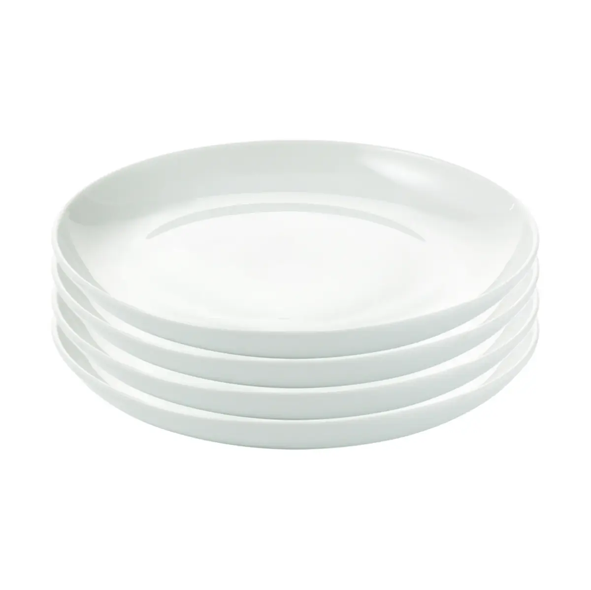Atelier assiett Ø18 cm 4-pk, Superhvit