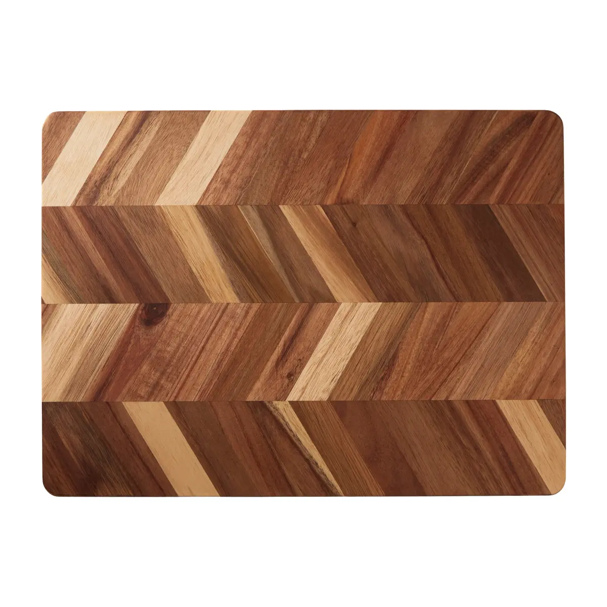 Herringbone skjærefjøl 28 x 38 cm, Akasie