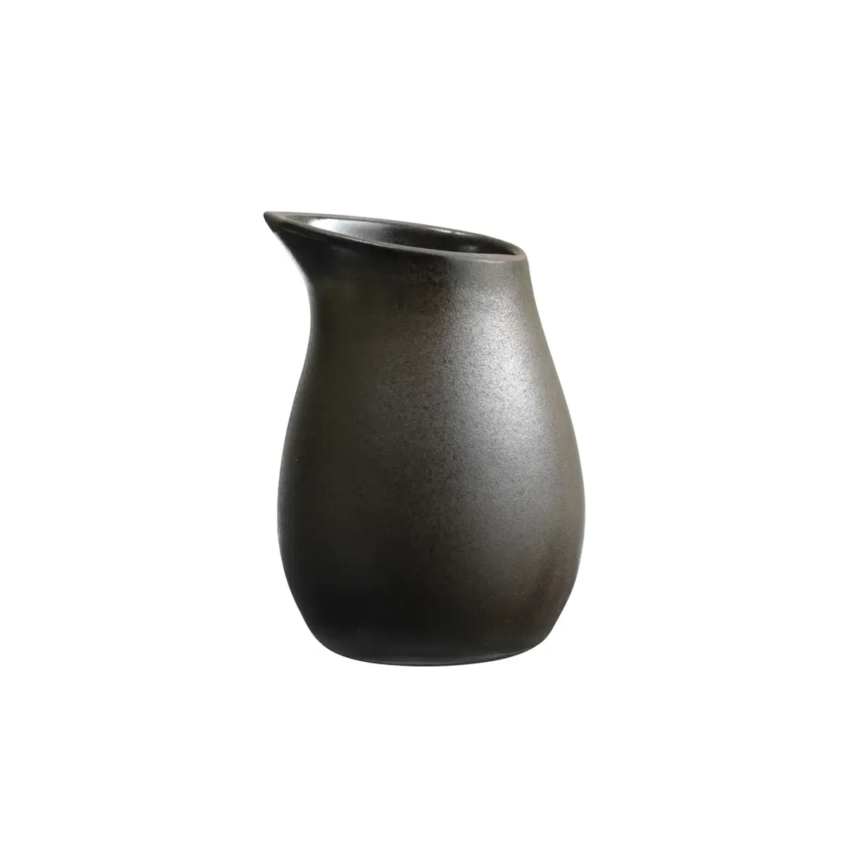 Raw fløtemugge keramikk 20 cl, Metallic brown