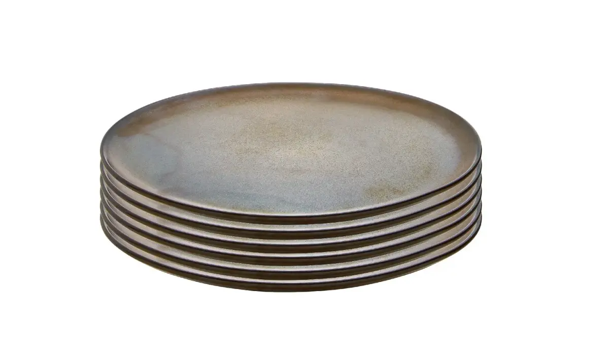 Raw frokosttallerken Ø23 cm 6-pakning, Brown