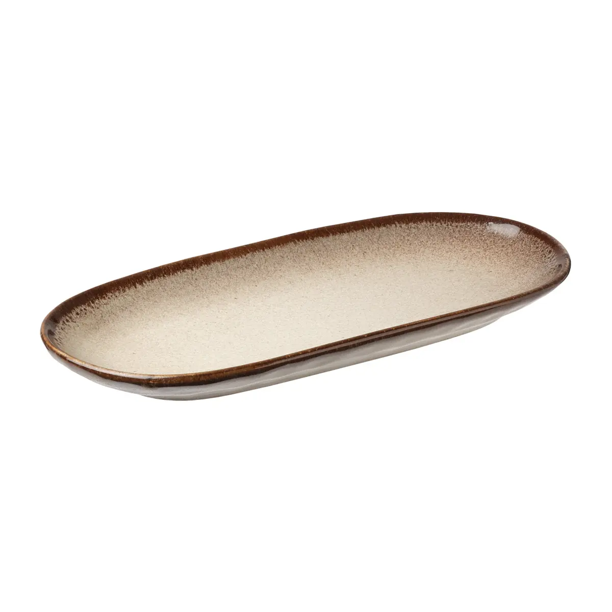 Søholm Sonja tallerken oval 12,3 x 25,5 cm, Brown