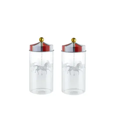 Circus Krydderboks 14 cl 5x12 cm 2-pakning, Glass