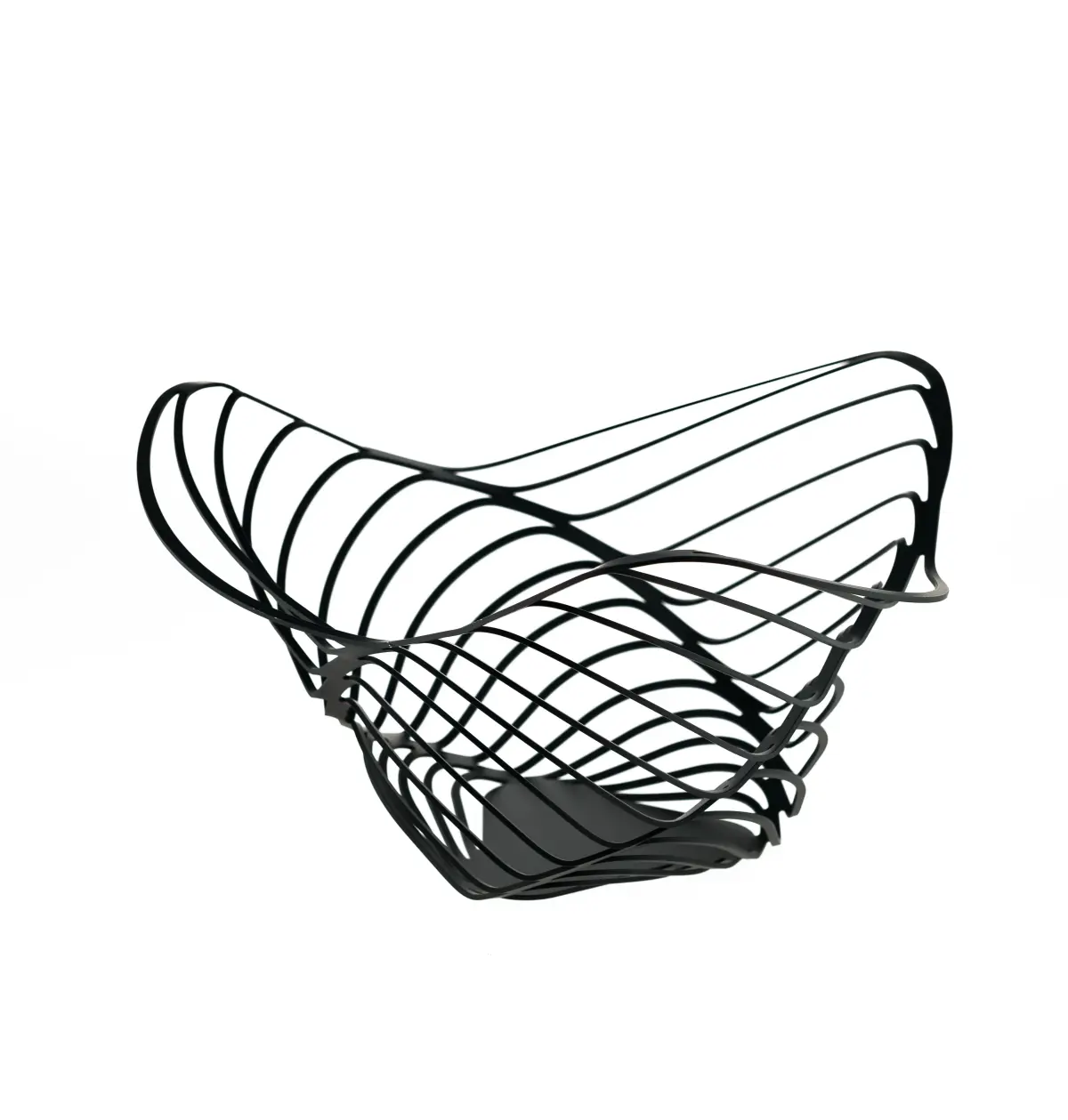 Trinity høy fruktkurv 33 cm, Svart