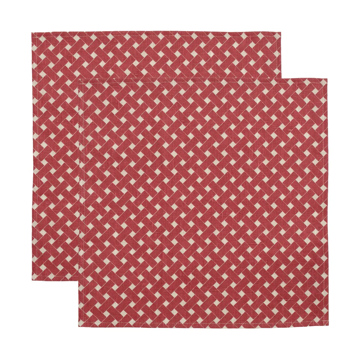 Korg serviett 45x45 cm 2-pk, Rød
