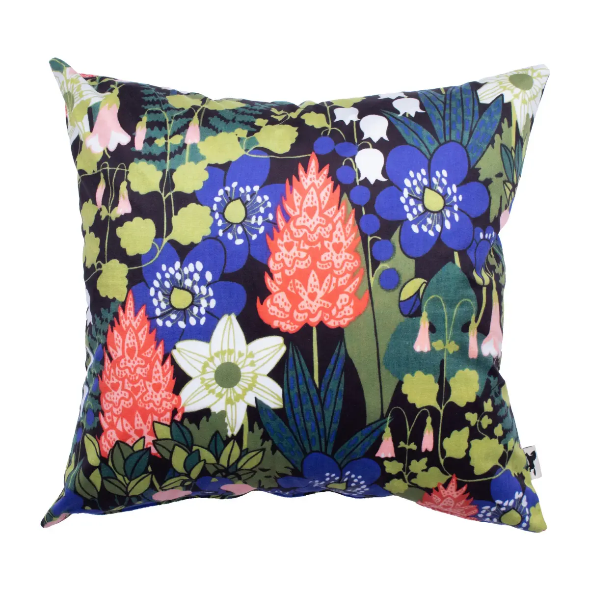 Skogen putetrekk 47x47 cm, Svart-multi