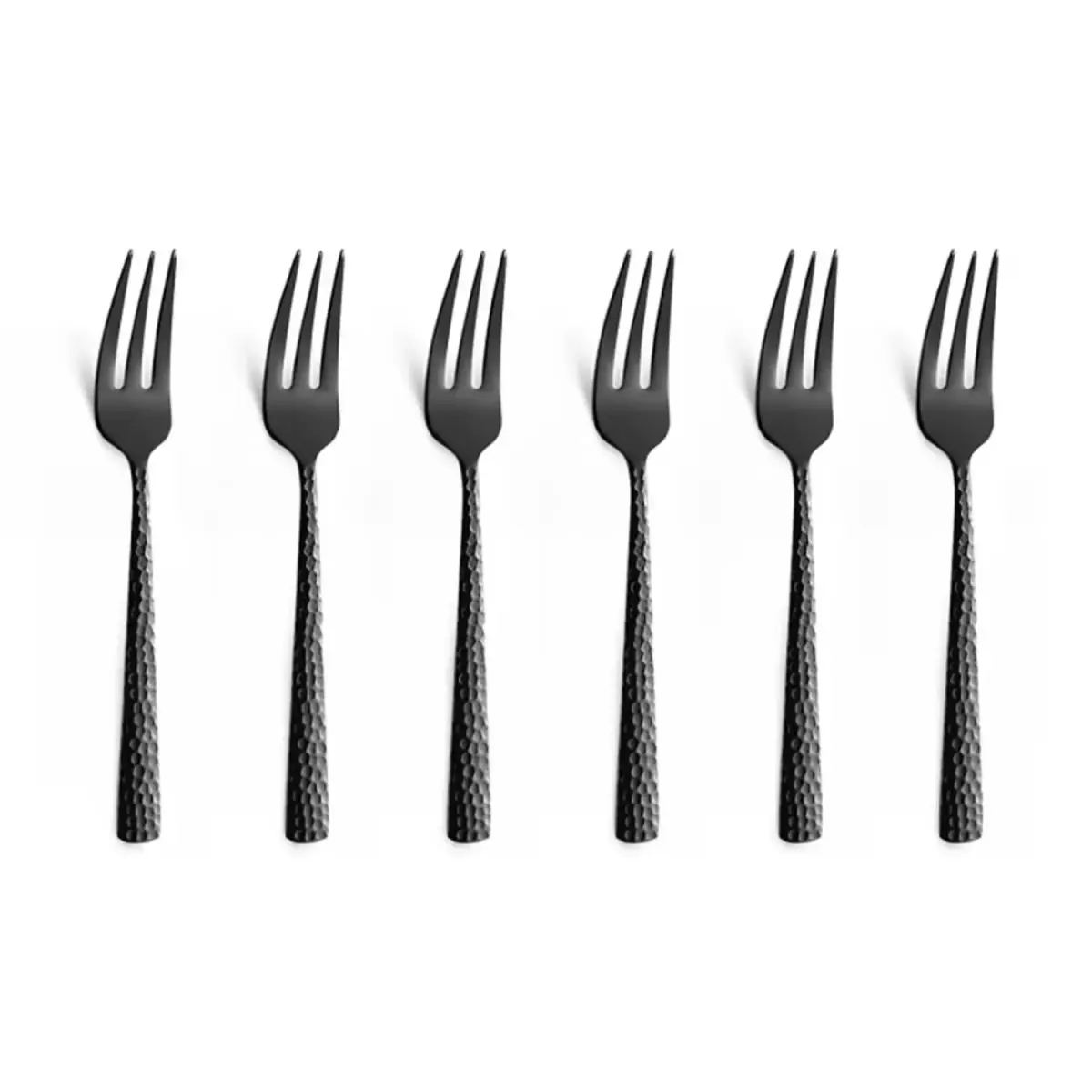 Felicity kakegafler 15,6 cm 6-pk, Svart