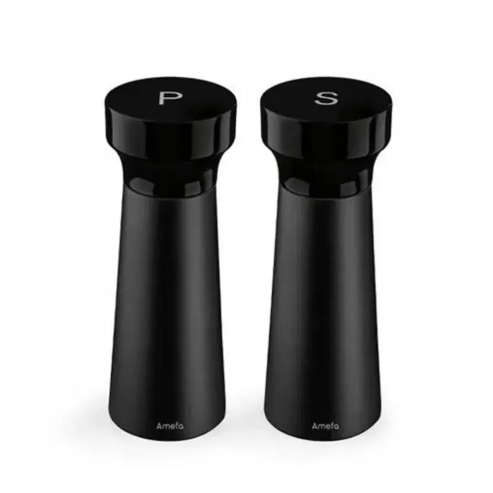 Salt- og pepperkvern 15 cm 2 deler, Svart