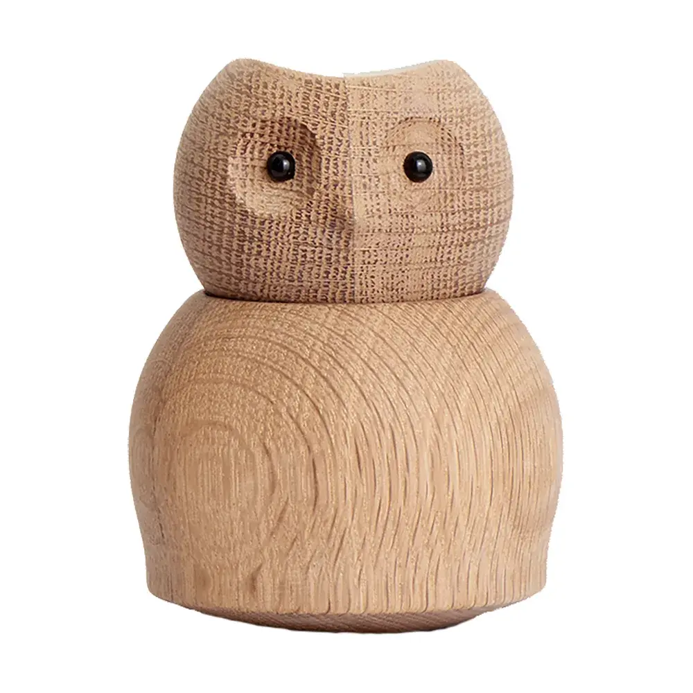 Andersen Owl trefigur Small, Oak