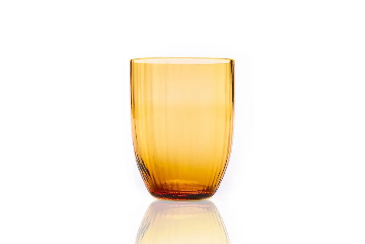 Bambus drikkeglass 25 cl, Amber